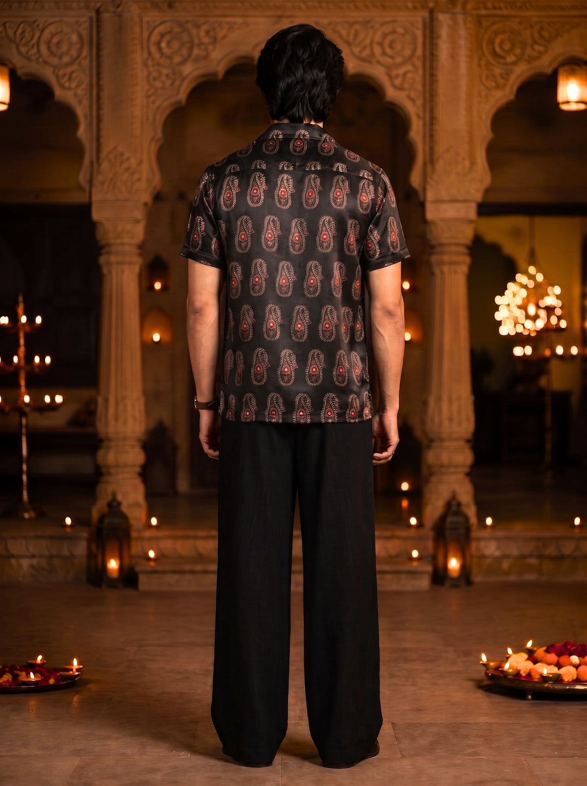 THE AJRAKH VOYAGE NIGHT-SKY SHIRT