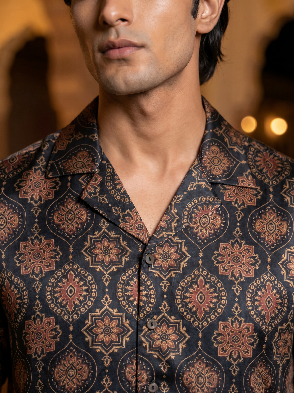 THE AJRAKH VOYAGE MOONFLOWER SHIRT