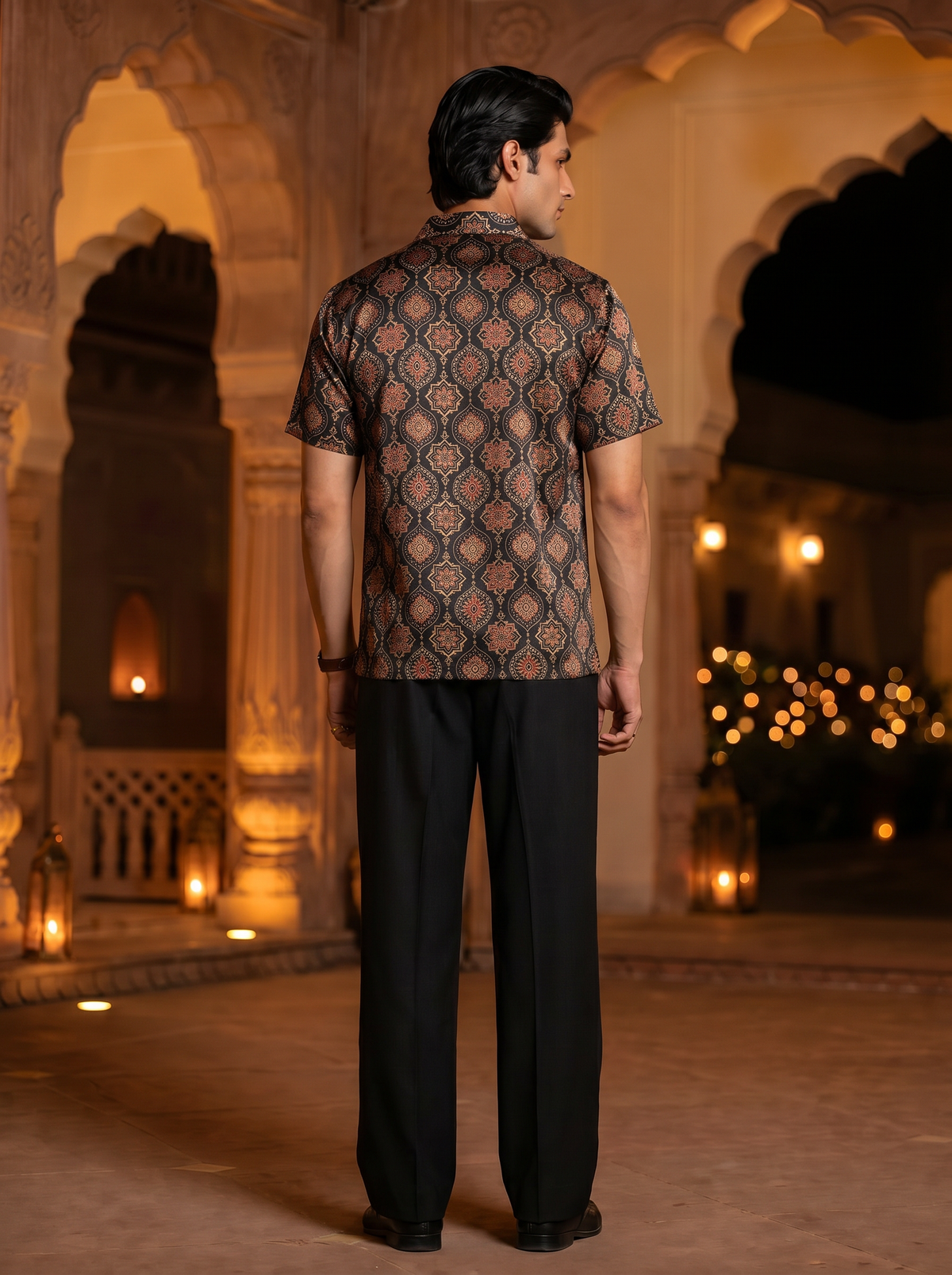 THE AJRAKH VOYAGE MOONFLOWER SHIRT
